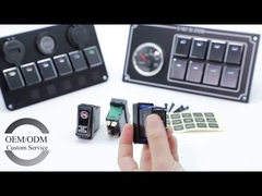 डीसी 12v / 24v ऑटोमोटिव रॉकर स्विच एल्यूमीनियम 5 पिन