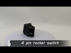 डीसी 12 वी 20 ए पुश बटन एलईडी धातु पैनल एल्यूमीनियम चांदी 4PIN ऑन ऑफ रॉकर स्विच कार नाव RV के लिए