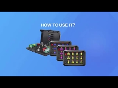 4 गैंग फोर्ड स्विच पैनल के माध्यम से सर्किट नियंत्रण प्रणाली रिले प्रणाली और वाइप लाइट्स रॉकर स्विच