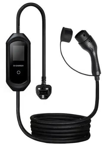 IP55 टाइप 2 पोर्टेबल ईवी चार्जर 3.5KW 7KW होम लाइटवेट आसान स्थापना