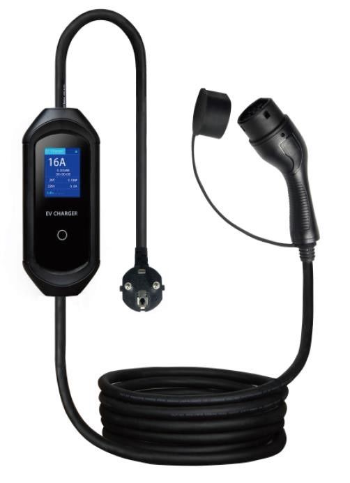 IP55 टाइप 2 पोर्टेबल ईवी चार्जर 3.5KW 7KW होम लाइटवेट आसान स्थापना