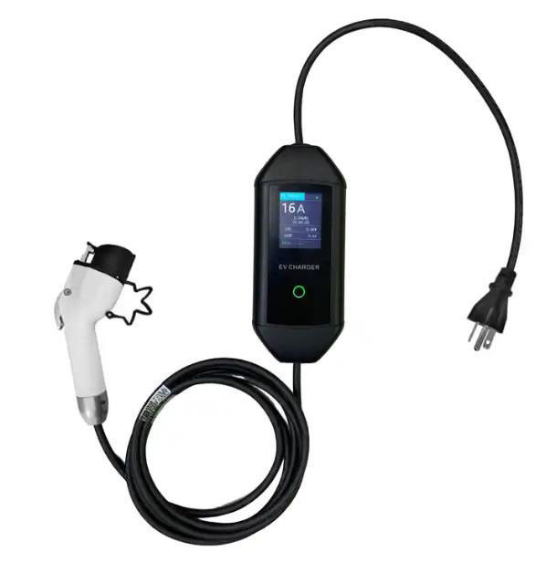 3.5KW 7KW होम पोर्टेबल ईवी चार्जर टाइप 1 SAE J1772 IP54 सुरक्षा स्तर