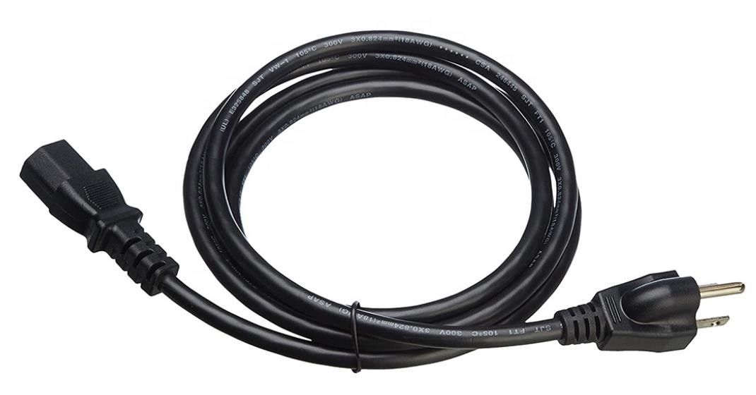 आईईसी यूएस पावर कॉर्ड वॉटरप्रूफ 250V 3 पिन कंप्यूटर एसी पावर केबल