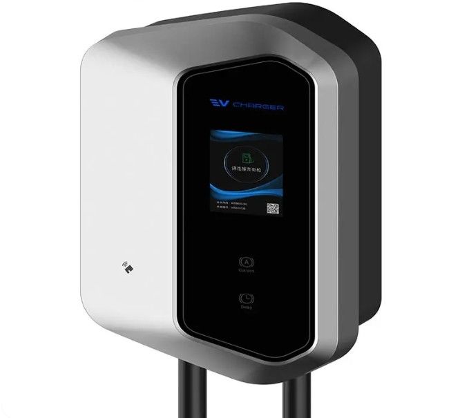7KW 9KW 11KW 2.4 एलसीडी रंगीन स्क्रीन वॉल ईवी चार्जर Ip54 110-240V