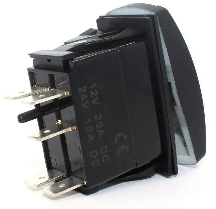 डीसी 24v 10a 20a सुरक्षा रॉकर स्विच कार नाव समुद्री टॉगल प्रिंट लेजर 12v