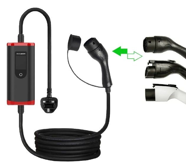 16A 32A 40A इलेक्ट्रिक वाहन चार्जर 3.5kw 7kw 9kw EV होम चार्जर पोर्टेबल