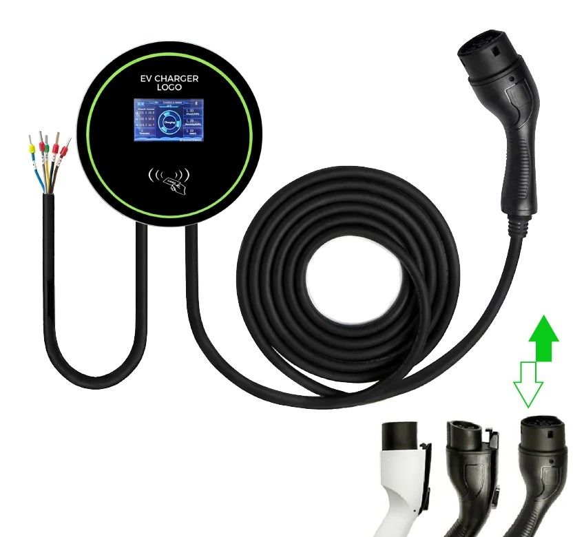 प्रकार 1 J1772 घरेलू उपयोग वाणिज्यिक उपयोग 32A EV चार्जर 7KW स्तर 2 चार्जिंग EVSE वॉलबॉक्स स्टेशन चार्जर EV चार्जर