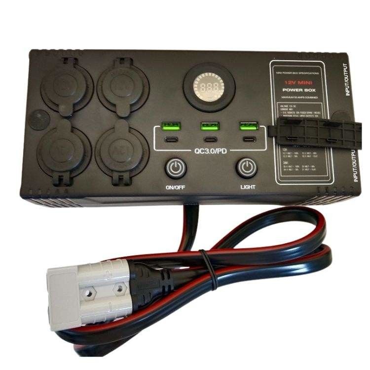 पोर्टेबल USB QC3.0 PD स्विच कंट्रोल डीसी डीसी चार्जर मिनी पावर बॉक्स कंट्रोल बॉक्स के साथ
