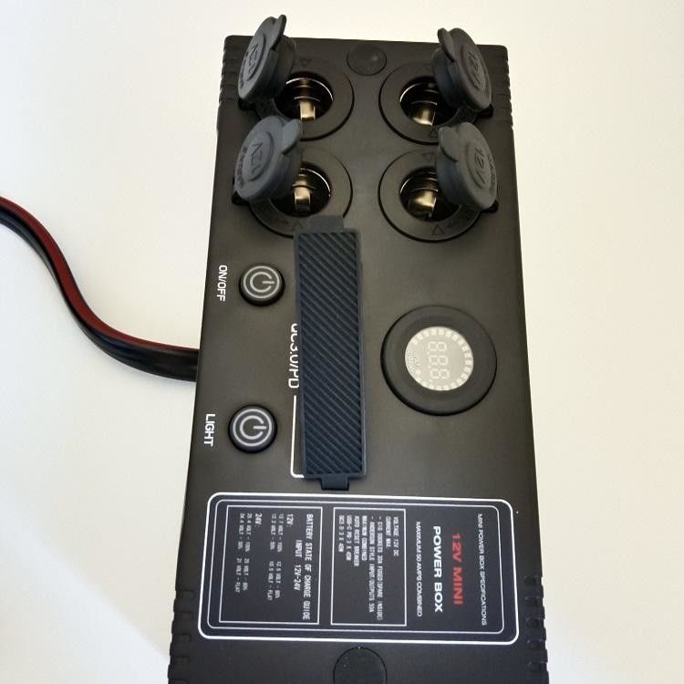 पोर्टेबल USB QC3.0 PD स्विच कंट्रोल डीसी डीसी चार्जर मिनी पावर बॉक्स कंट्रोल बॉक्स के साथ