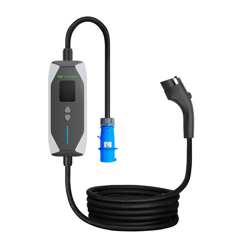 40A 9KW पोटेबल EVSE फास्ट चार्जर टाइप 1 EV कार आउटडोर चार्जर 5M केबल के साथ पोटेबल EV चार्जर