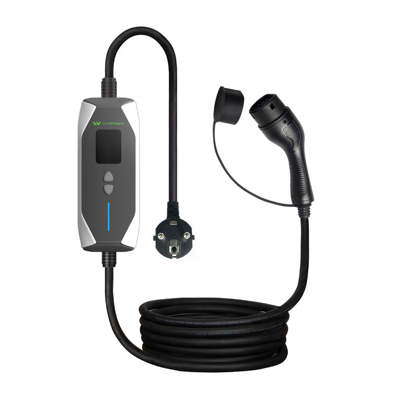 OEM ODM GBT 32A 7KW पोर्टेबल इलेक्ट्रिक कार फास्ट चार्जर आउटडोर चार्जर 1 चरण पोर्टेबल EV चार्जर 5M केबल के साथ