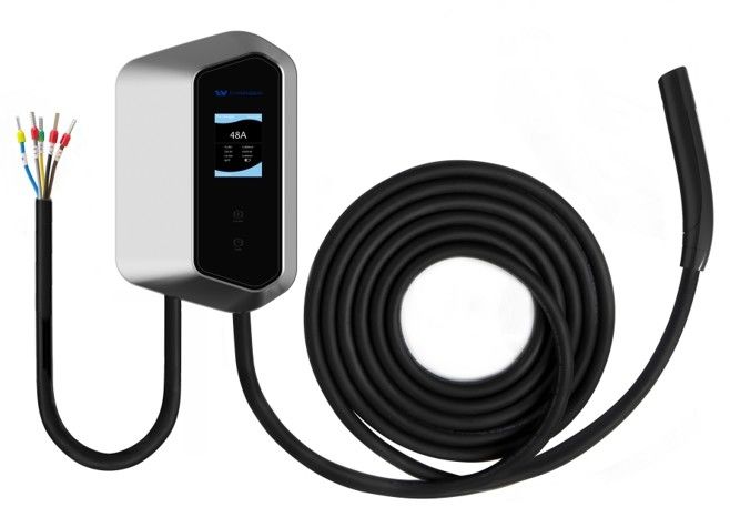 SAE J3400 प्लग-ओपन NACS केबल 9kw 11kw SAE J1772 टाइप 1 EV चार्जिंग स्टेशन EV वॉल चार्जर