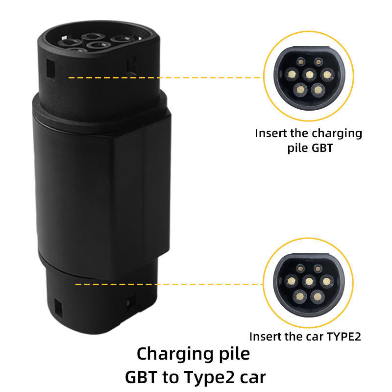 GBT से Type2 IEC 62196 EV एडाप्टर 200A अधिकतम Ev चार्जिंग GBT से Type2 कनेक्टर